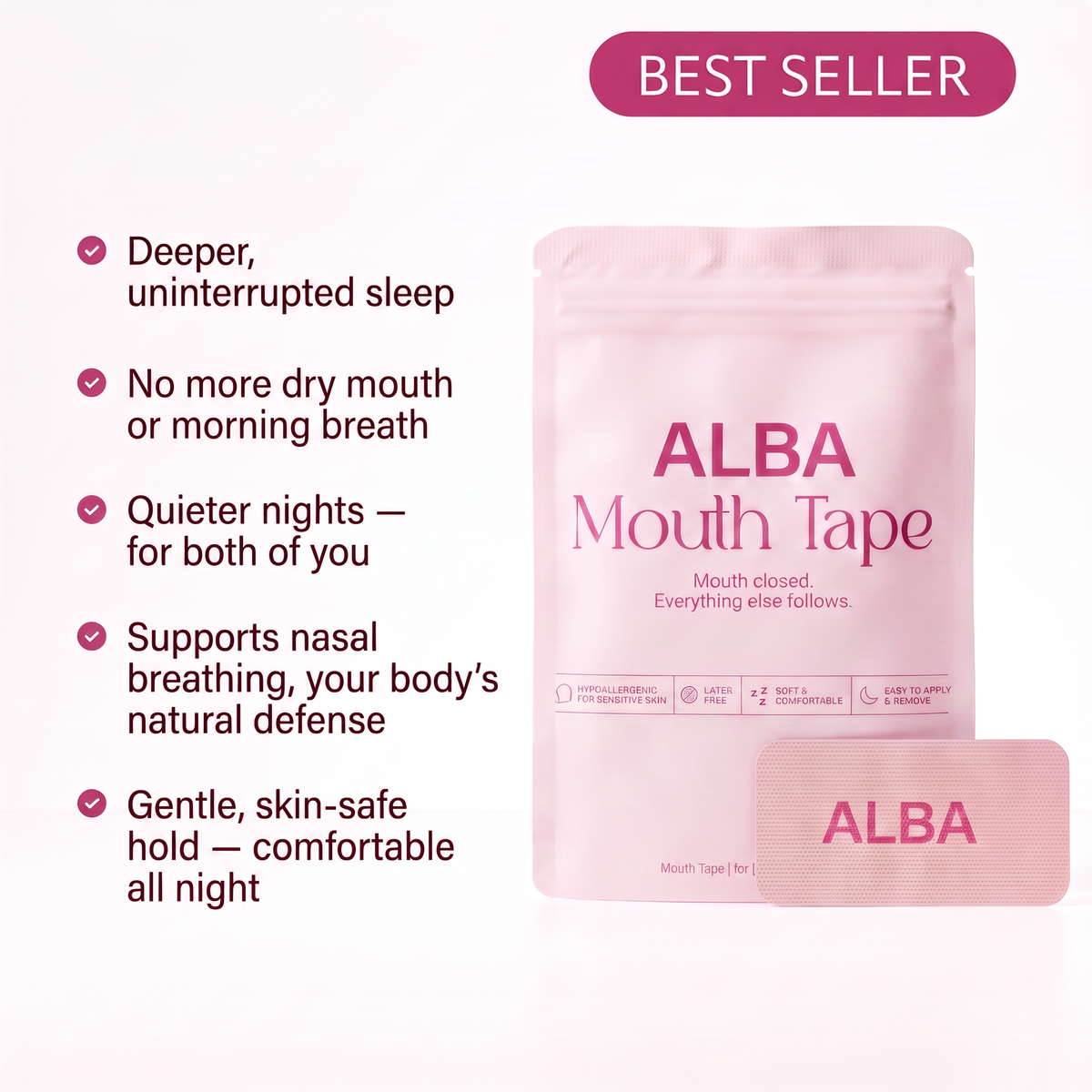Nasal Breath Sleep Tape